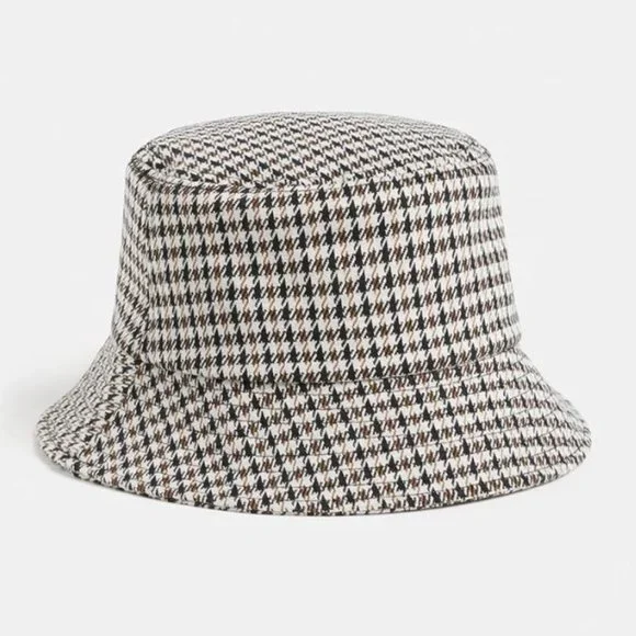 SUSSAN | HOUNDSTOOTH BUCKET HAT | NWT - Picture 1 of 2
